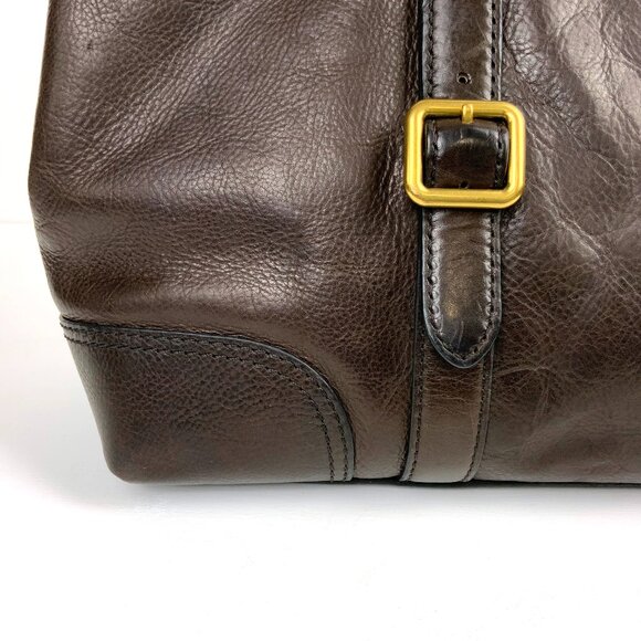 Frye CLAUDE Tote Shopper Business Shoulder Bag Leather Chocolate Brown - Picture 16 of 16